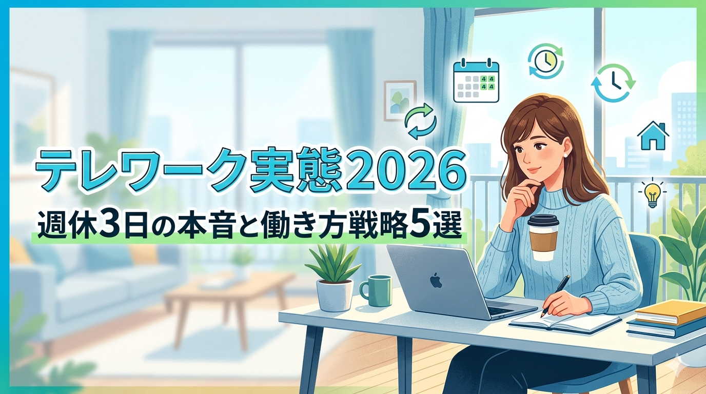 働き方改革の今【2026年版】テレワーク実態・週休3日の本音と出社回帰に負けない5つの戦略